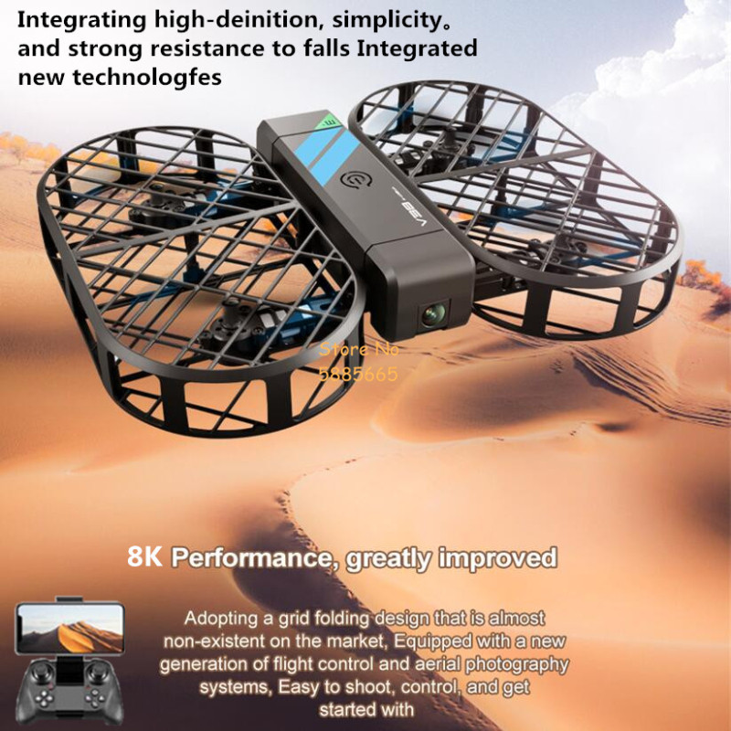 Drone Rc Explorer - 8K HD Camera 360° Protection Optical