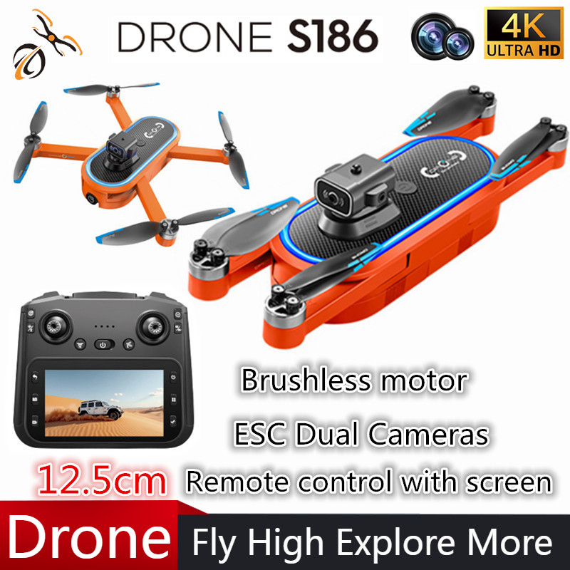 2025 S186 Drone Professional 4 - Drone Rc Foldable recension och pris