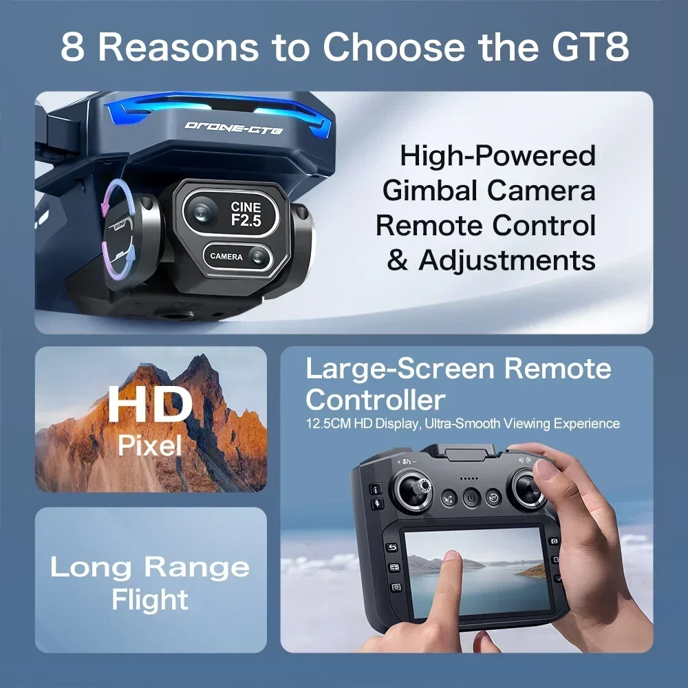 Drone 4K HD GT8 Camera Obstacl - Drone Top Rc recension och pris
