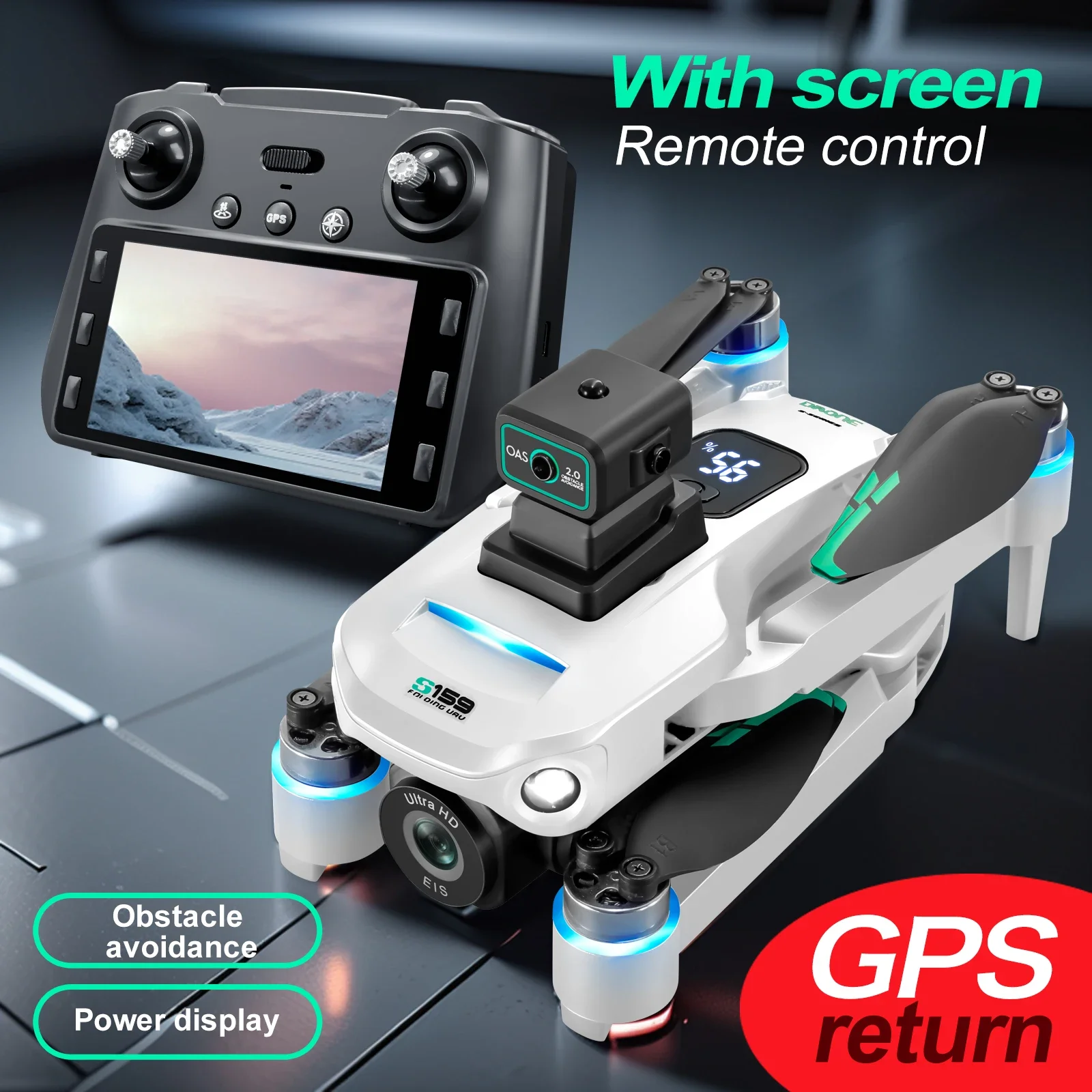 2024 S159 GPS Drone Profession - Drone Rc Gps S159 recension och pris