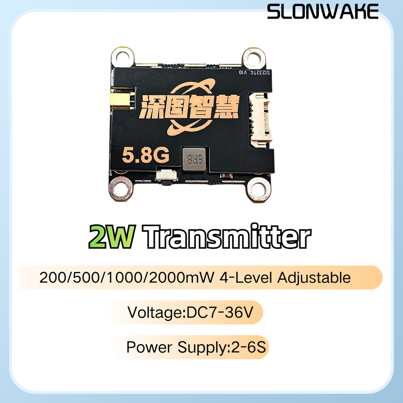 SLONWAKE 5.8G 56CH 2W transmit - Quadcopter Frame recension och pris