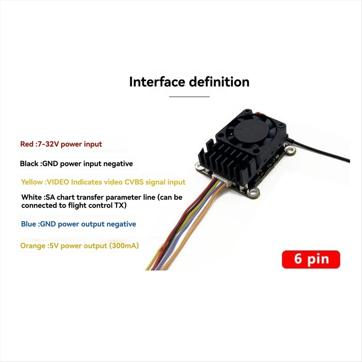 5.8G 2W VTX 2000mW FPV Video T - Drone Rc Fpv recension och pris