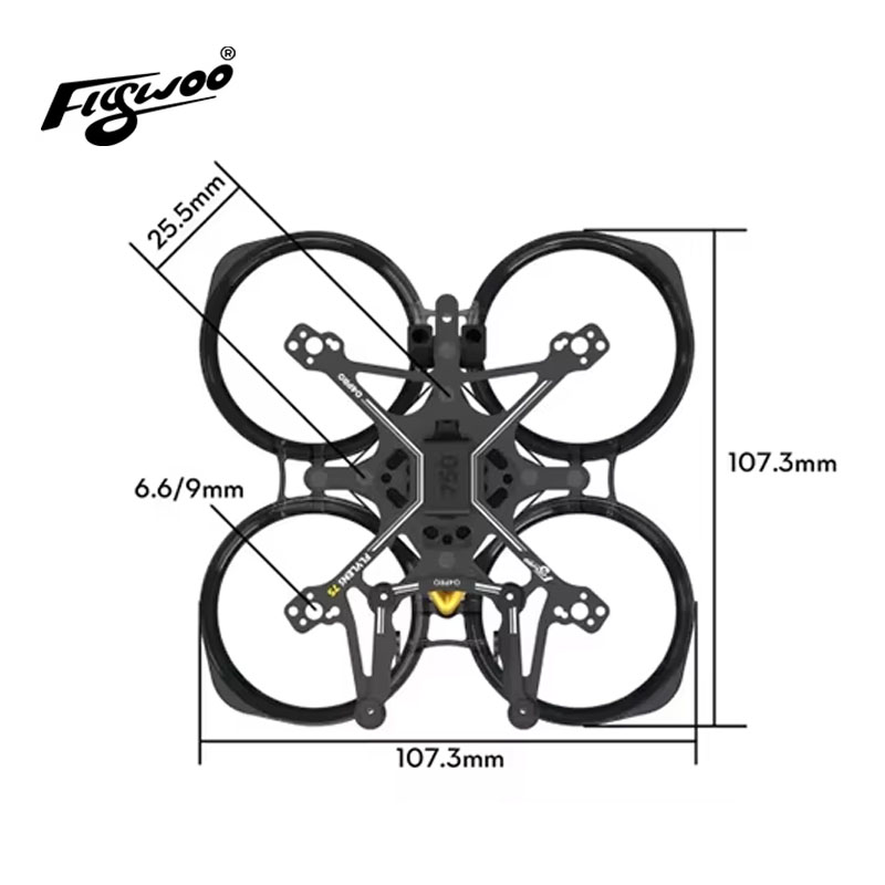 Flywoo Flylens 75 Frame Kit 1. - Quadcopter Frame recension och pris