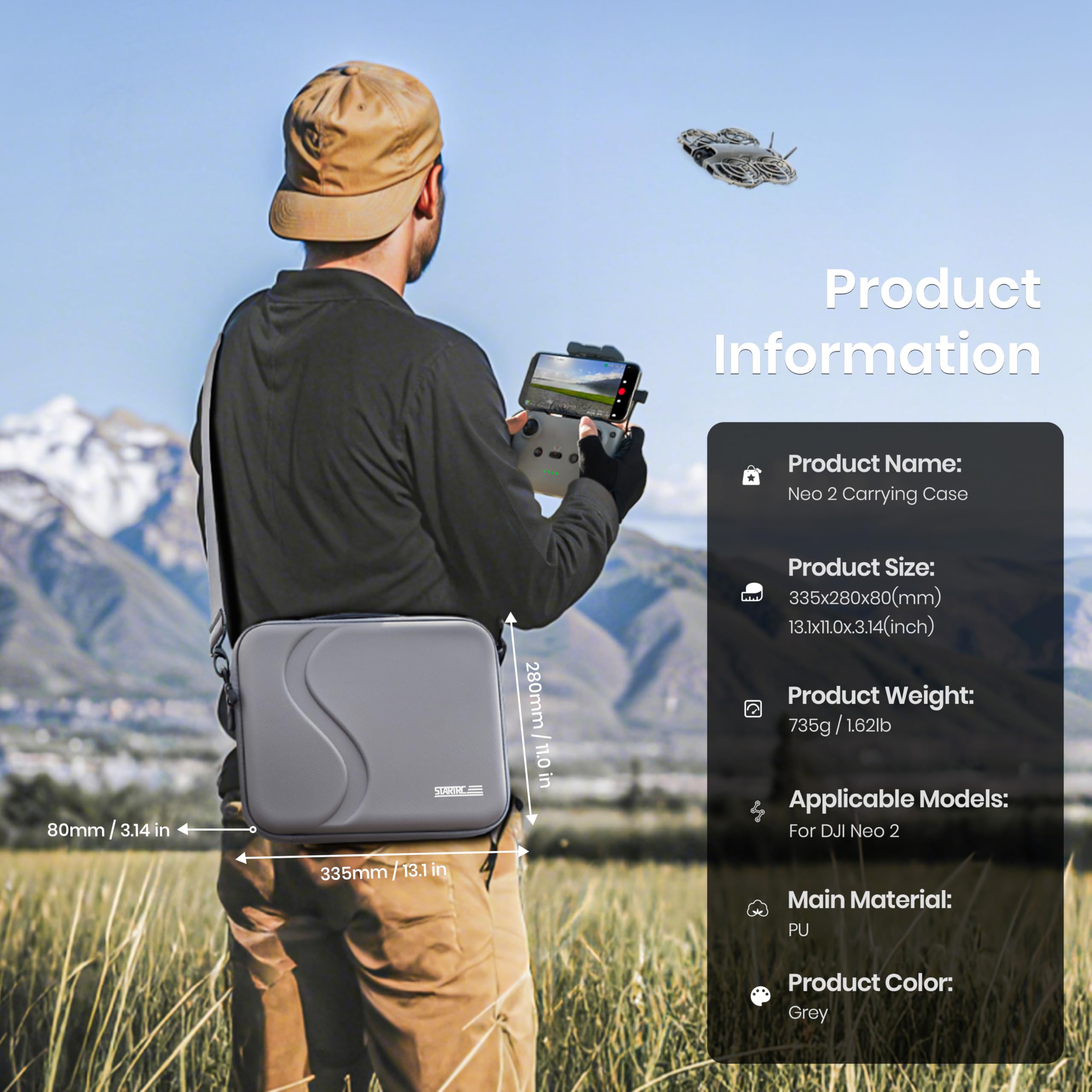 Carrying Case for DJI Neo 2 Ac - Drone Rc N3 recension och pris