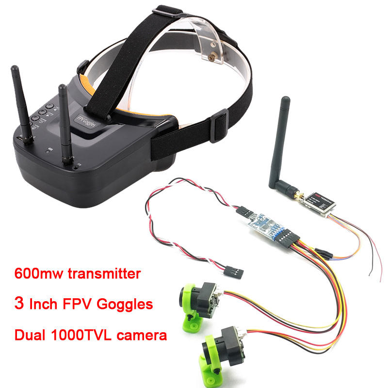 3 channel Dual Video camera CM - Fpv Goggles Headset recension och pris