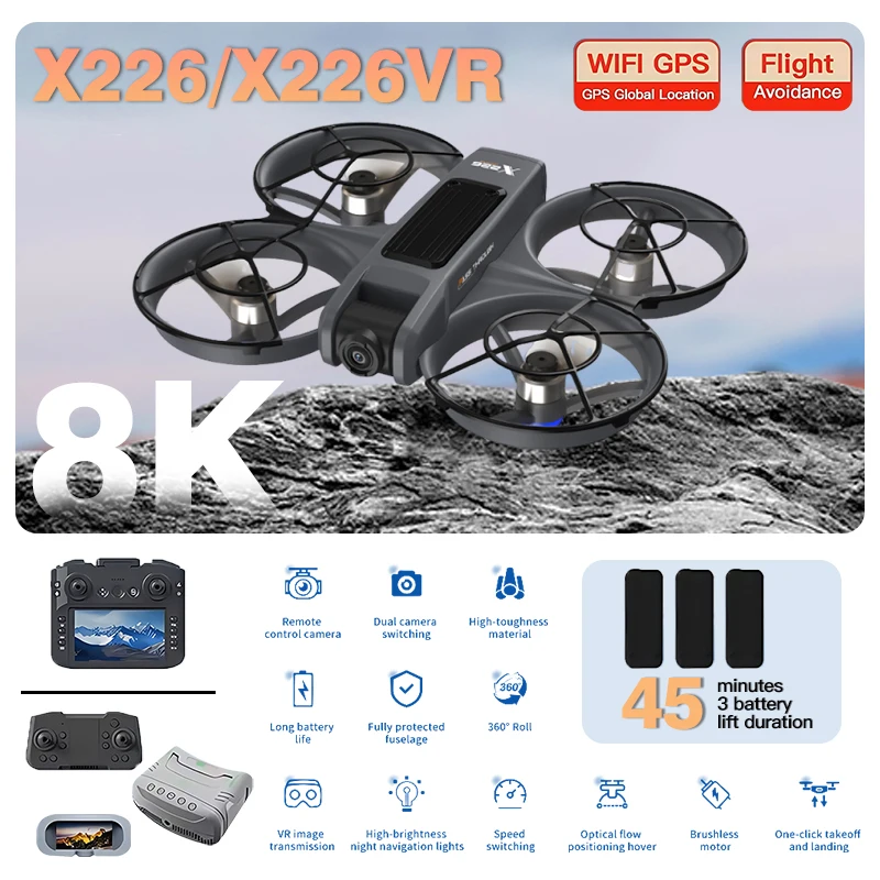 Original X226/X226VR GPS Folda - Drone Rc X226 recension och pris