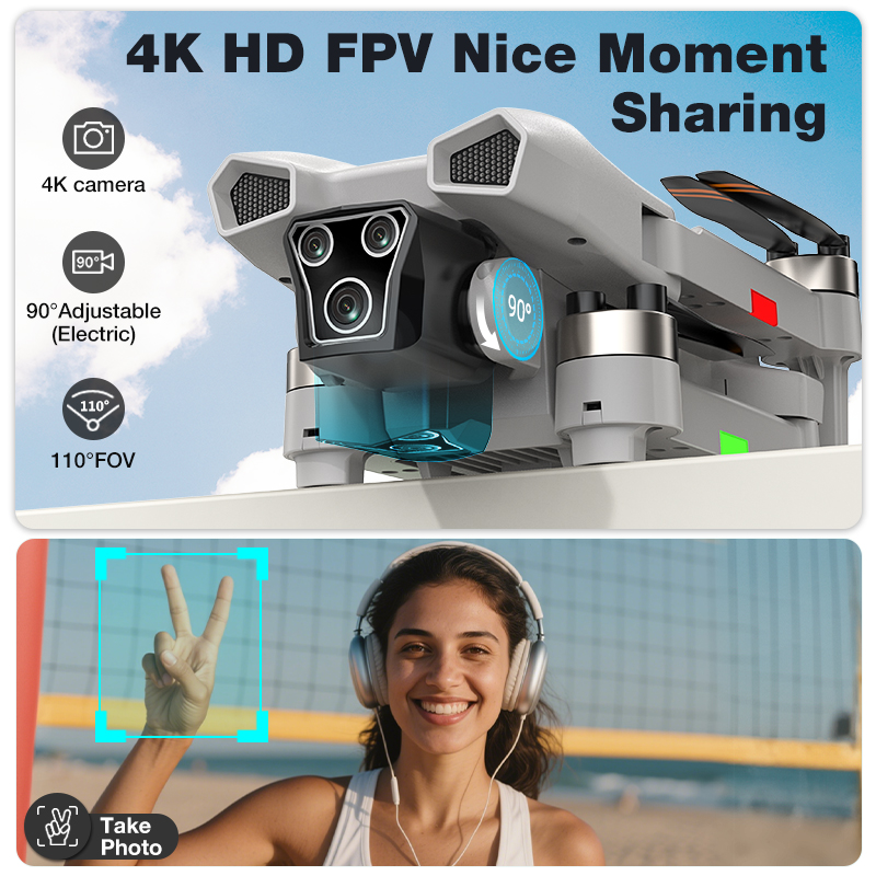 NEW Hot L017 Pro Drone Brushle - Drone Rc Foldable recension och pris