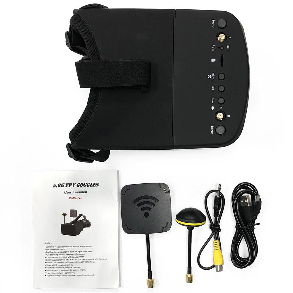 UniFly 9IMOD LS-800D 5.8G 40CH - Fpv Goggles Headset recension och pris