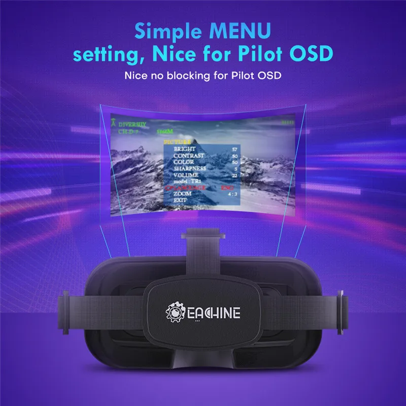 SmCpEachine EV800DM Varifocal  - Fpv Goggles Headset recension och pris